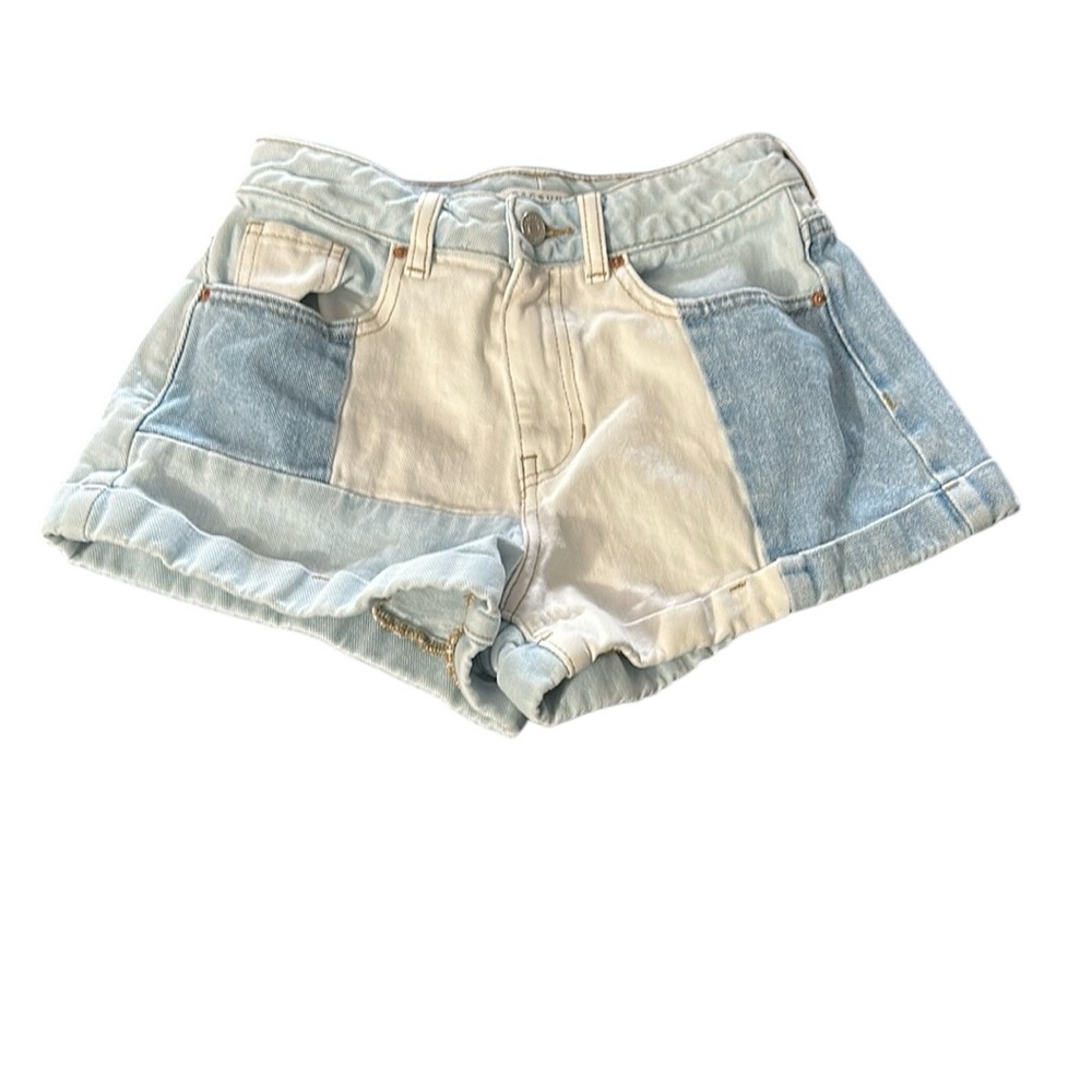 Patchwork Denim Momshort Women's Shorts Pacsun